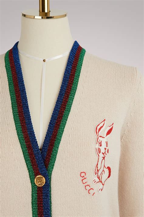 gucci rabbit cardigan|gucci cardigan for women.